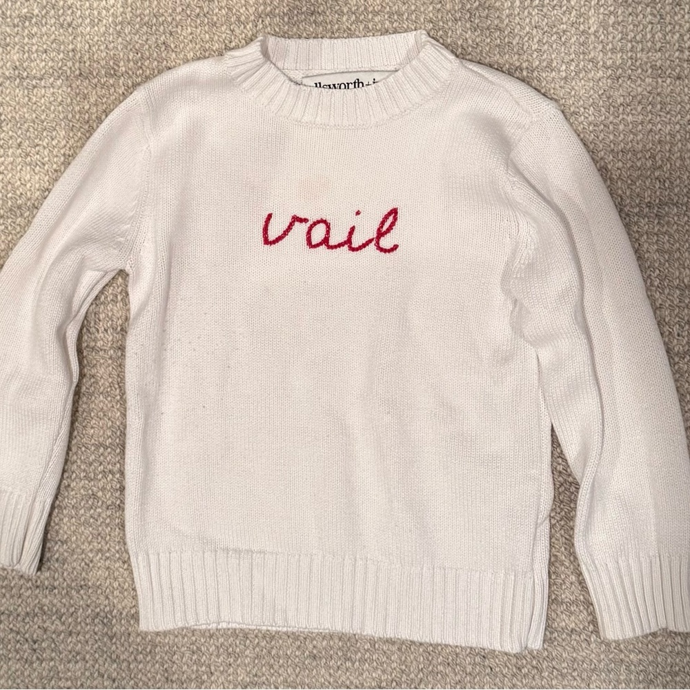 Ellsworth + Ivey Cream girls sweater